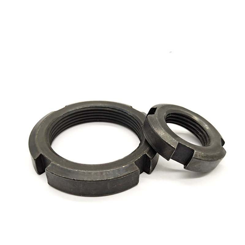 Çift Emniyetli Oluklu Kilitli Yuvarlak Somun