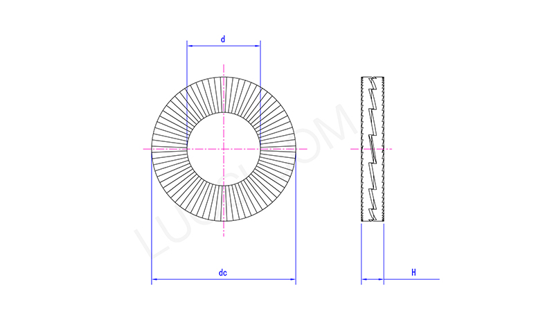 Enduring Two Fold Self Locking Washers