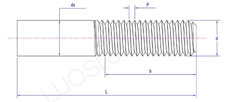 Single end threaded studs parameter Single end threaded studs parameter