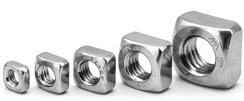 Single Chamfered Square Nuts