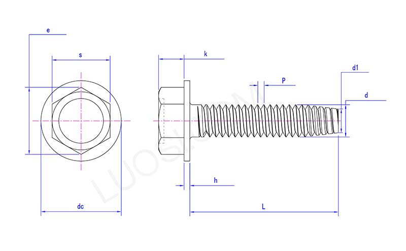 Hex Flange Self Cutting Concrete Anchor Bolt Hex Flange Self Cutting Concrete Anchor Bolt