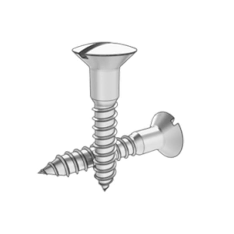 Oluklu Yükseltilmiş Havşa Başlı Ağaç Vidası